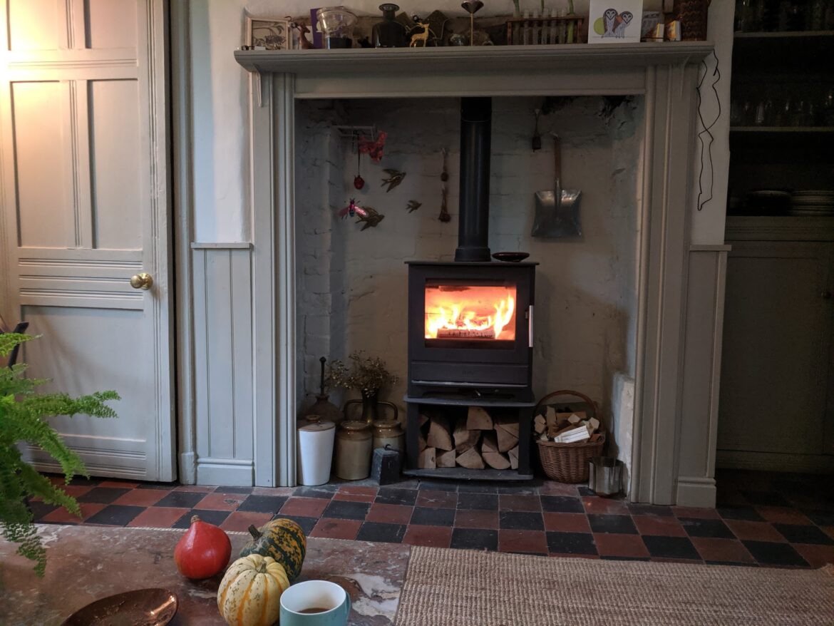 opening the fireplace